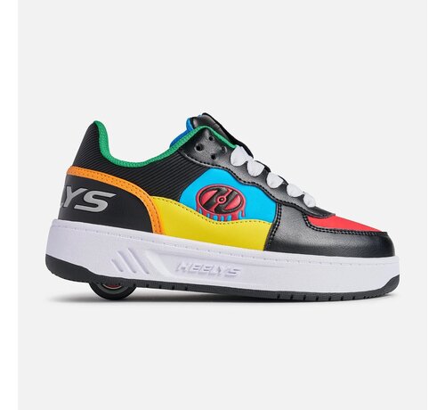 Heelys Heelys Rezerve Low Black/Red/Cyan/Yellow – Chaussures à roulettes Heelys