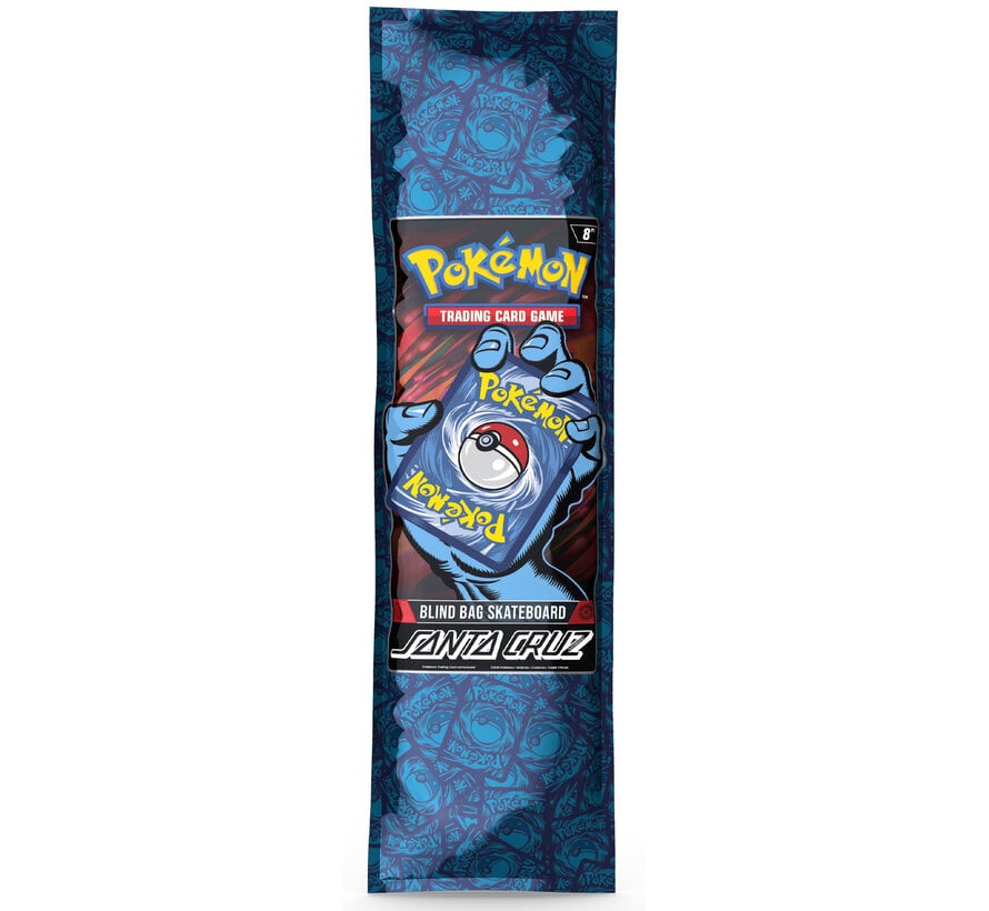 Bolsa sorpresa de tabla de skate Santa Cruz x Pokémon – Tabla misteriosa de edición limitada con gráfico exclusivo de Pokémon