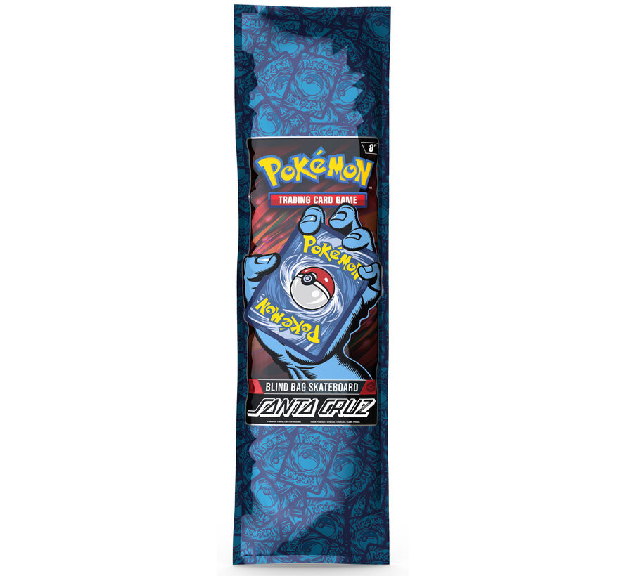 Mazzo da skateboard Santa Cruz x Pokémon Blind Bag – Mazzo a sorpresa in edizione limitata con grafica Pokémon esclusiva