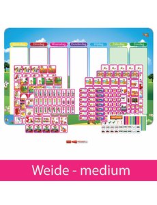 Kinderplanborden Planpakket Weide - medium (meisje)