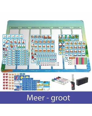 Kinderplanborden Planpakket Meer - groot (jongen)