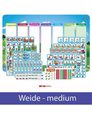 Kinderplanborden Planpakket Weide - medium (jongen)