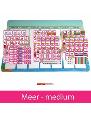 Kinderplanborden Planpakket Meer - medium (meisje)