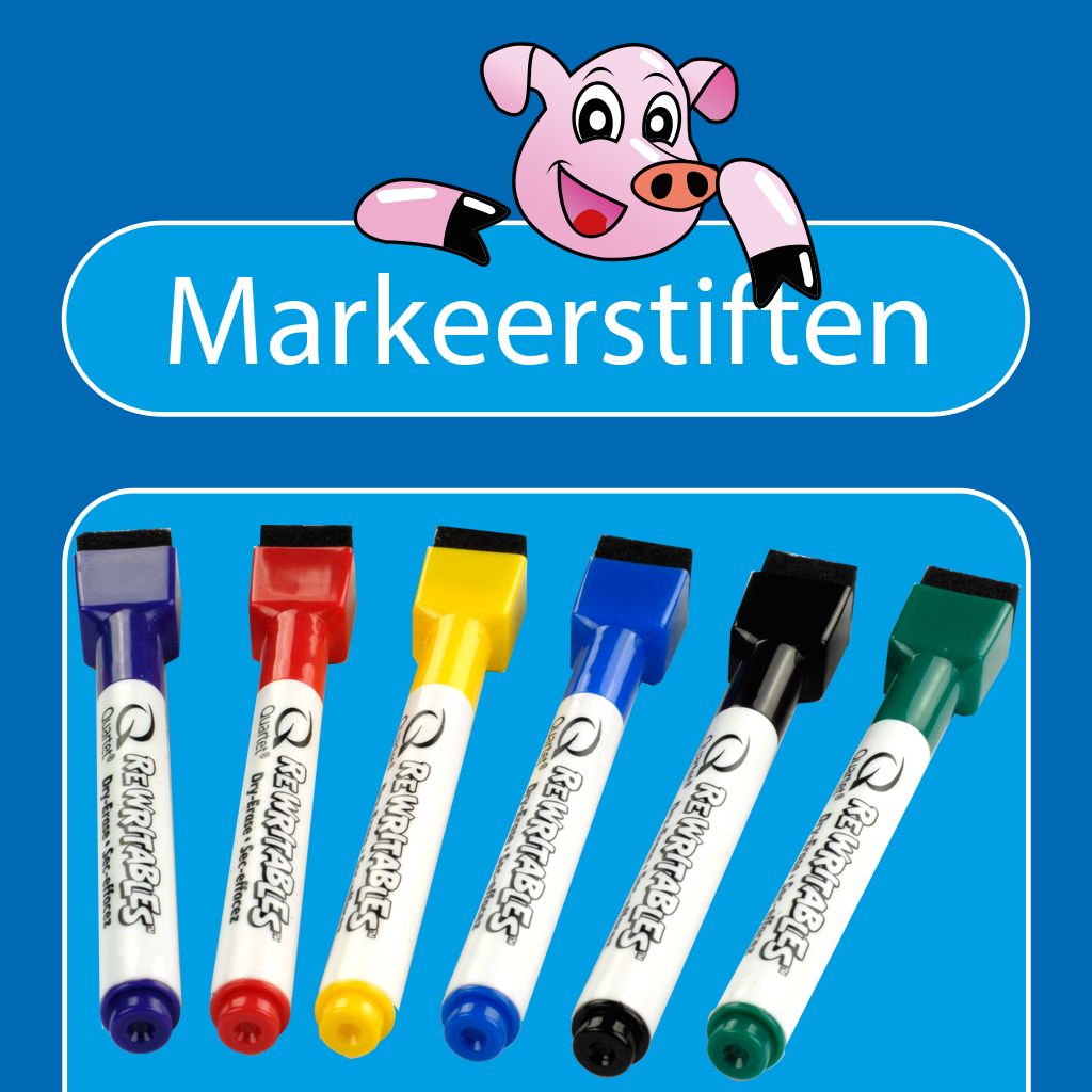Whiteboardstiften set van 6
