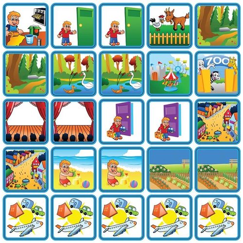 Zonneroosje Recreatie & Uitjes - 25 pictogrammen (jongen) Zonneroosje Recreatie & Uitjes - 25 pictogrammen (jongen)