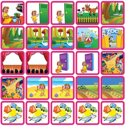 Zonneroosje Recreatie & Uitjes - 25 pictogrammen (meisje) Zonneroosje Recreatie & Uitjes - 25 pictogrammen (meisje)