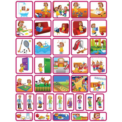 Zonneroosje Dagsetje - 39 pictogrammen (meisje) Zonneroosje Dagsetje - 39 pictogrammen (meisje)