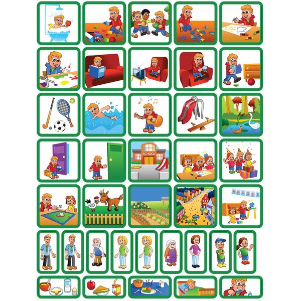 Zonneroosje Dagsetje - 39 pictogrammen (jongen)
