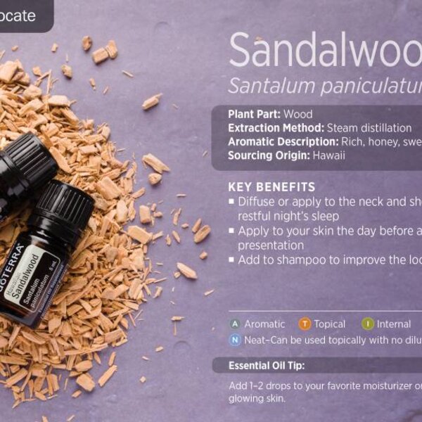 DōTERRA essential oils Hawaiian Sandalwood Essential Oil 5 ml.