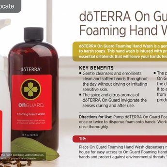 DōTERRA essential oils  On Guard Foaming Hand Wash + dispenser combo