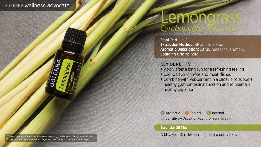 D Terra Essential Oils Lemongrass Essential Oil Bliz Wellness