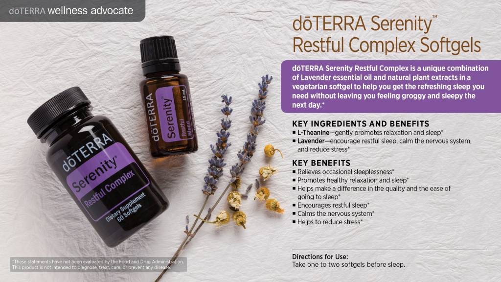 Doterra Serenity Essenti Le Olie Bliz Wellness