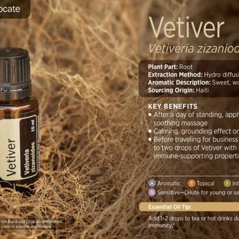 DōTERRA essential oils  Vetiver essentiële olie 15 ml.