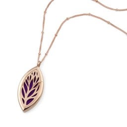 AromaLove Leaf shaped aroma necklace