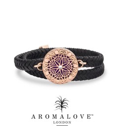 AromaLove Leren Flowerburst diffuser armband