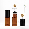 Essential Oil Supplies Amber glass roller bottle 5 ml.