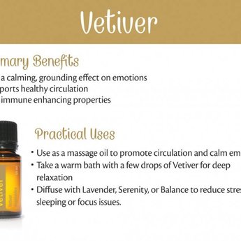 DōTERRA essential oils  Vetiver essentiële olie 15 ml.