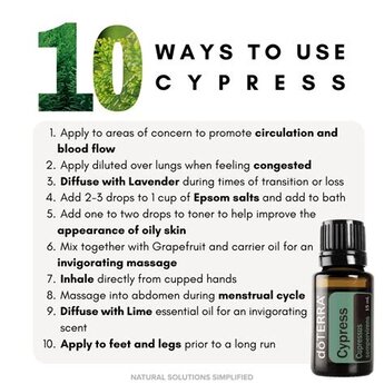 DōTERRA essential oils  Cypress Essential Oil doTERRA 15 ml.