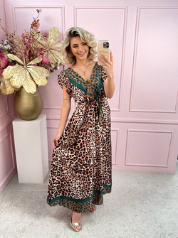 Yuna leopard maxi dress