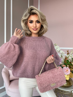 Bella knit sweater dusty pink
