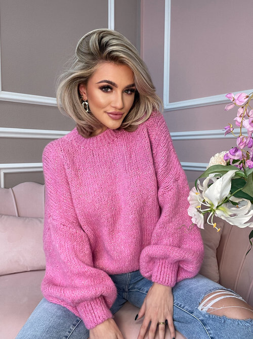 Lurex sweater bella pink