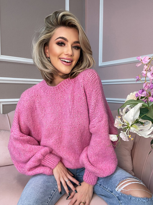 Lurex sweater bella pink