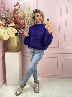 Lurex sweater bella purple