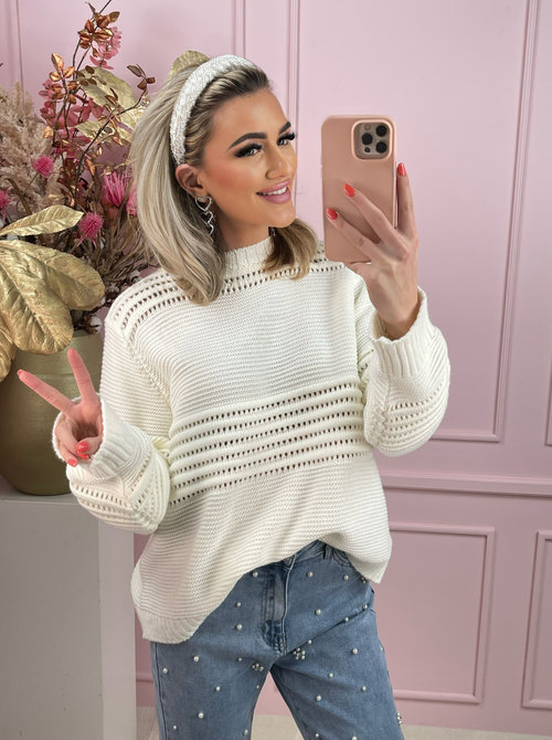 Leila sweater creme