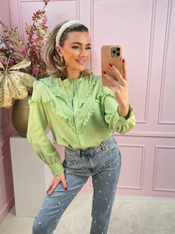 Lina blouse apple green