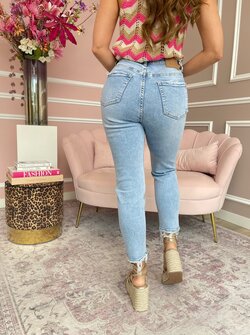 Lily mom jeans blue