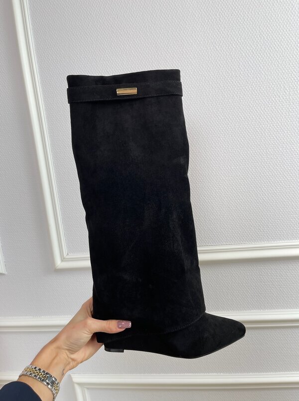 Celine boots black suede