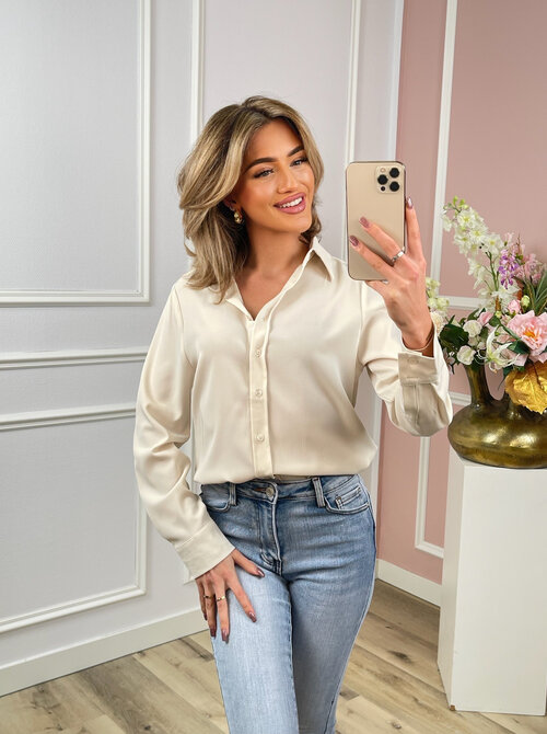 Zoey blouse beige