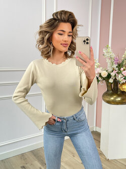 Lucy longsleeve top creme