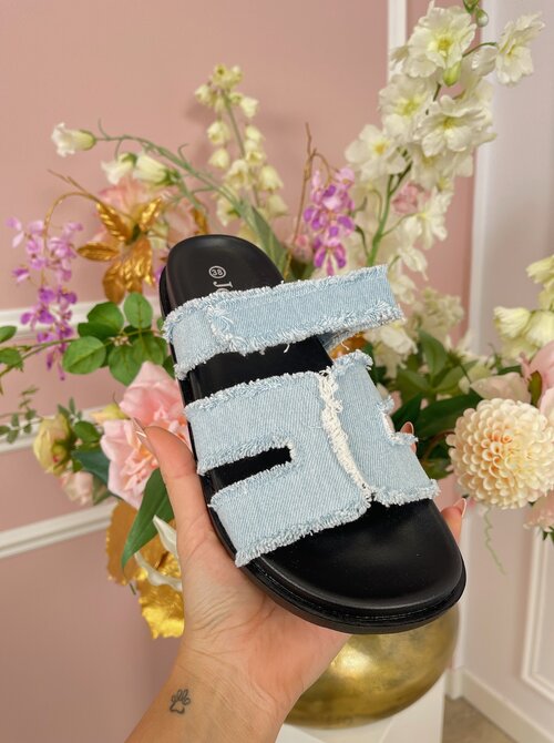 Denim sandals blue