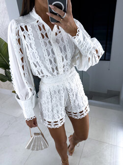 Lana lace set white