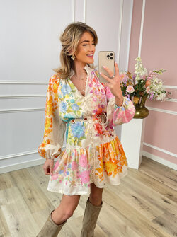 Ava colourful floral dress