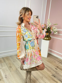 Ava colourful floral dress