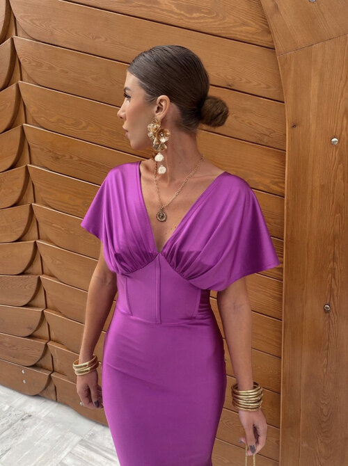 Maria maxi dress purple