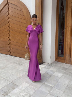 Maria maxi dress purple