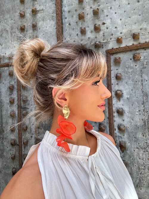 Ardella orange earrings