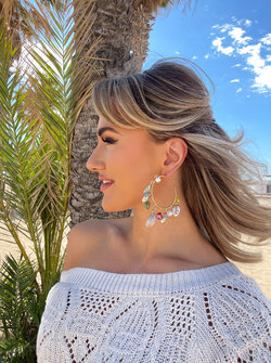 Beachy shell earrings