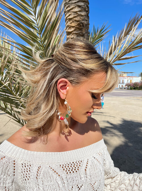 Beachy shell earrings