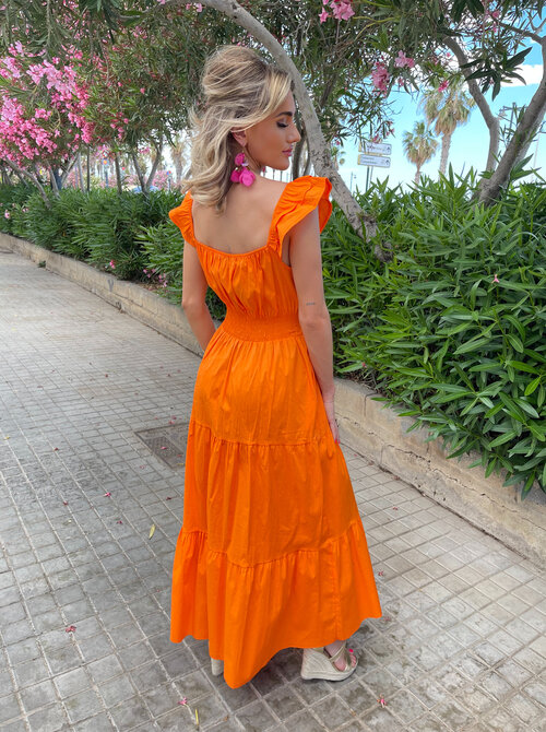 Callie maxi dress orange