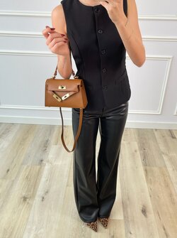 Leather pants black
