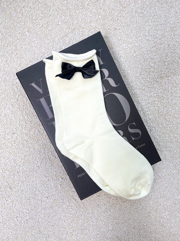 Offwhite bow socks