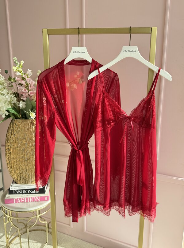 Lipstick red 2 piece set