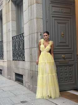 Khloe dress yellow