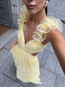 Khloe dress yellow