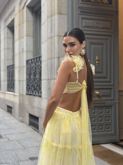 Khloe dress yellow