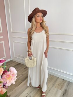 Zinnia maxi dress beige